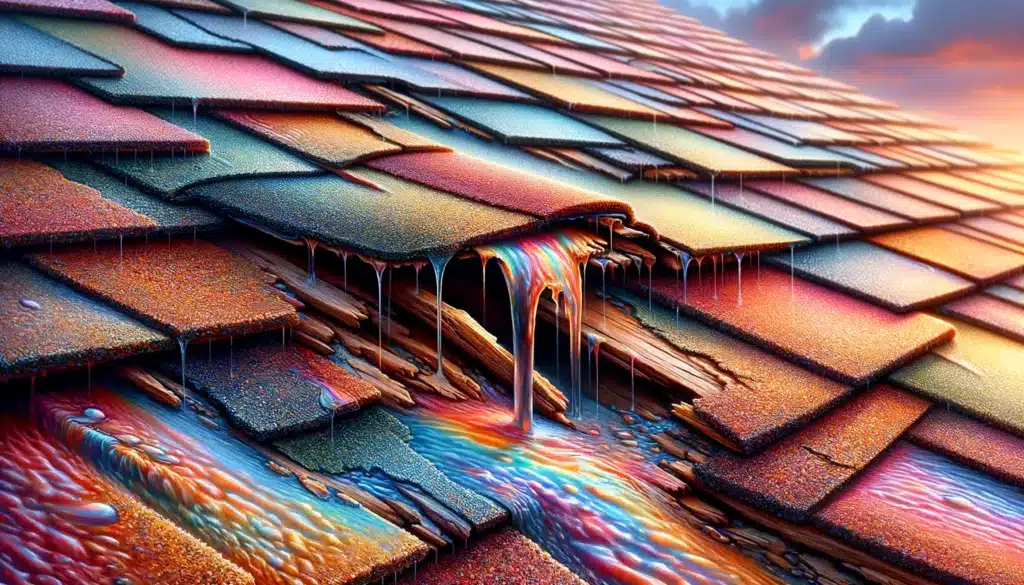 Roof Leak close up